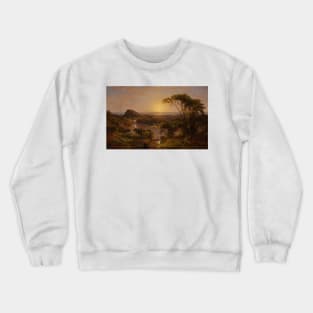 Summer, Lake Ontario by Jasper Francis Cropsey Crewneck Sweatshirt